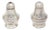 Silver Salt and Pepper Shakers, Set of 2 For Sale