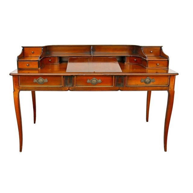English Style Handcrafted Desk, 1990s For Sale - Image 6 of 16