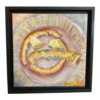Smile, Original, Framed, Oil Painting, by Van Ness For Sale