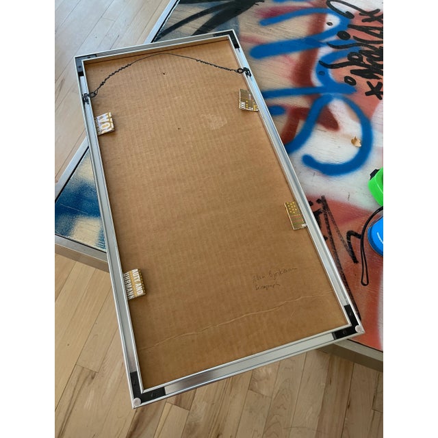 Mid Century Framed Abstract Serigraph Signed Allen Bjorkman For Sale In Providence - Image 6 of 9