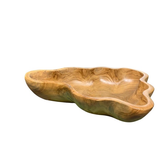 Contemporary Medium Wooden Bowl For Sale - Image 3 of 5