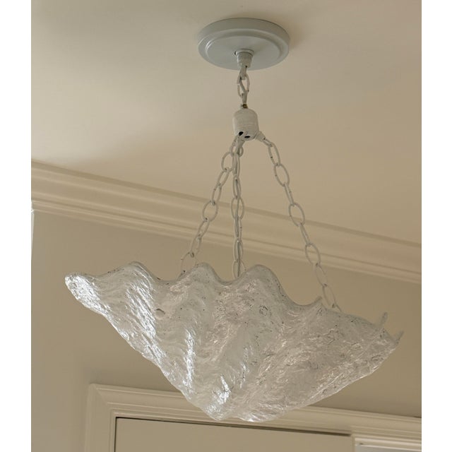 Serge Roche Serge Roche Style Plaster Shell Chandelier For Sale - Image 4 of 10