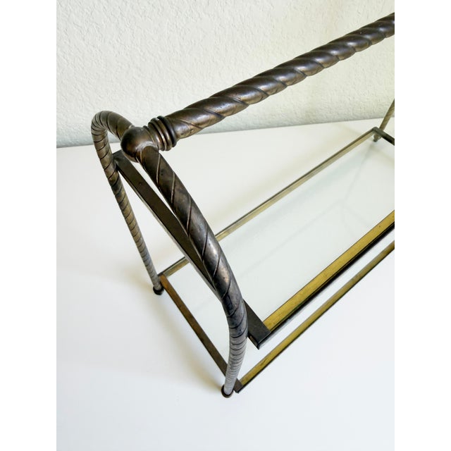 Vintage Brass Tabletop Etagere, 1960s For Sale - Image 9 of 13