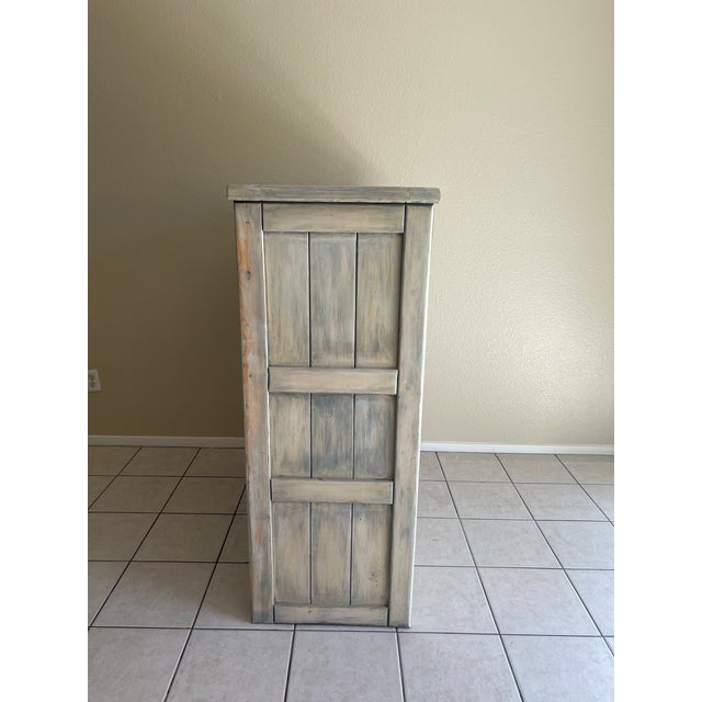 White Wash Distressed Buffet Cabinet For Sale In Las Vegas - Image 6 of 12