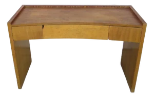 Rway Art Deco Wooden Desk Vanity 3 Drawer Attributed to Eliel Saarinan