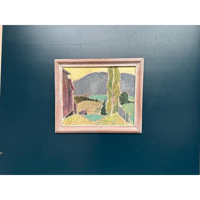 John Hedman, Landskap, 1966, Gouache on Panel, Framed For Sale - Image 16 of 17