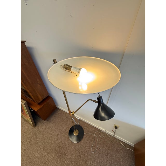1950s Rare 1950’s Gerald Thurston Designed Mid Century Modern Floor Lamp for Lightolier For Sale - Image 5 of 12