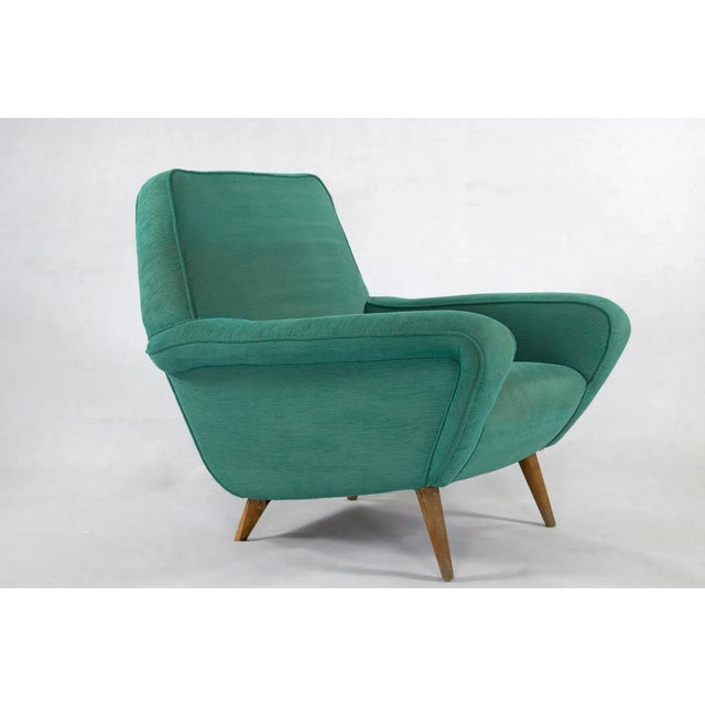 1950s Set of Model 830 Lounge Chairs by Gianfranco Frattini for Cassina, 1950s For Sale - Image 5 of 14