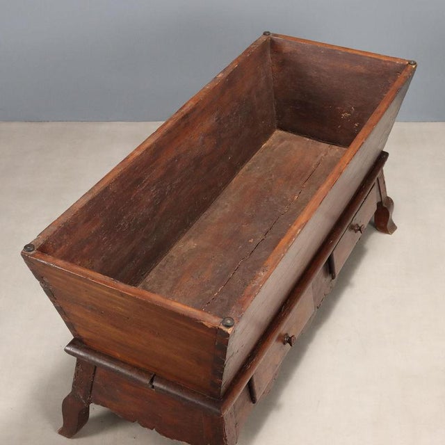 Poplar Sideboard in Stained Walnut For Sale - Image 3 of 10