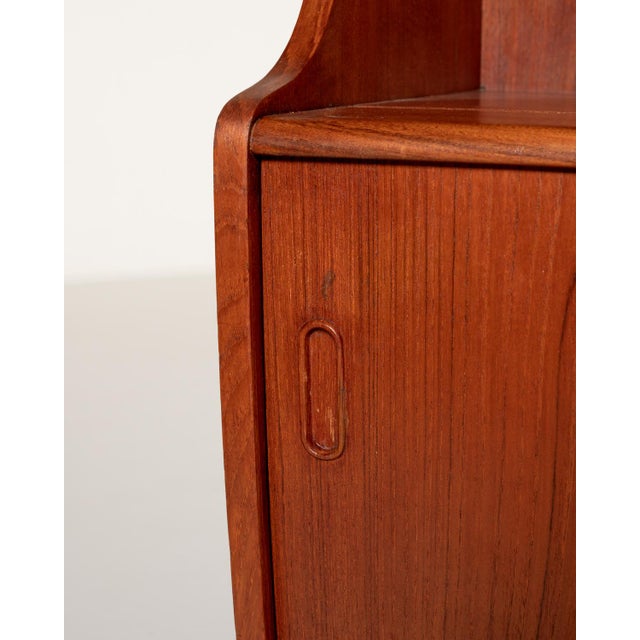 Vintage Danish Teak Highboard with Bar Compartment, 1960s For Sale - Image 10 of 15