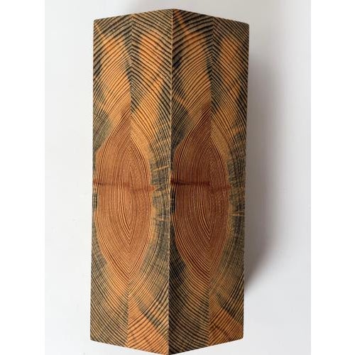 Scandinavian Modern Pine Wall Sconce with Black Grain, Sweden, 1980s For Sale - Image 9 of 13