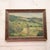 20th Century French Pasture Painting presents a serene rolling landscape with patchwork fields, winding roads, and...