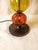 1990s Vintage Pier 1 Amber Glass Pumpkin Table Lamp Art Nouveau Copper Shade Cozy 60s 70s Retro Autumn Whimsy Decor Nostalgic Fall Lighting For Sale - Image 5 of 14