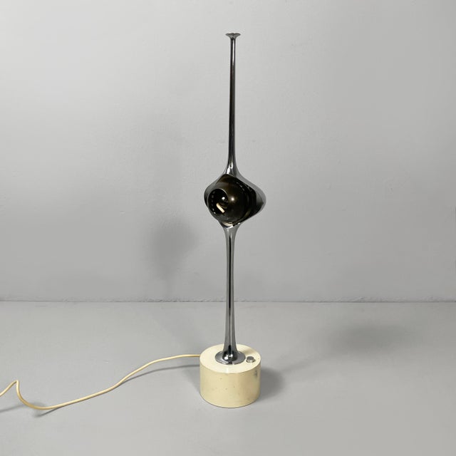 Italian Modern Cobra Table Lamp by Angelo Lelii for Arredoluce, 1960s For Sale - Image 3 of 18
