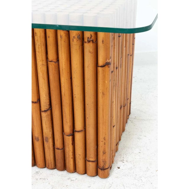 Faux Bamboo Cocktail Table For Sale - Image 4 of 8