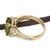 Metal 3.6Ct Sphene Ring With Natural Diamonds Accents: Solid 14k Gold, Cushion 9x7mm, Size 6.75 For Sale - Image 7 of 7