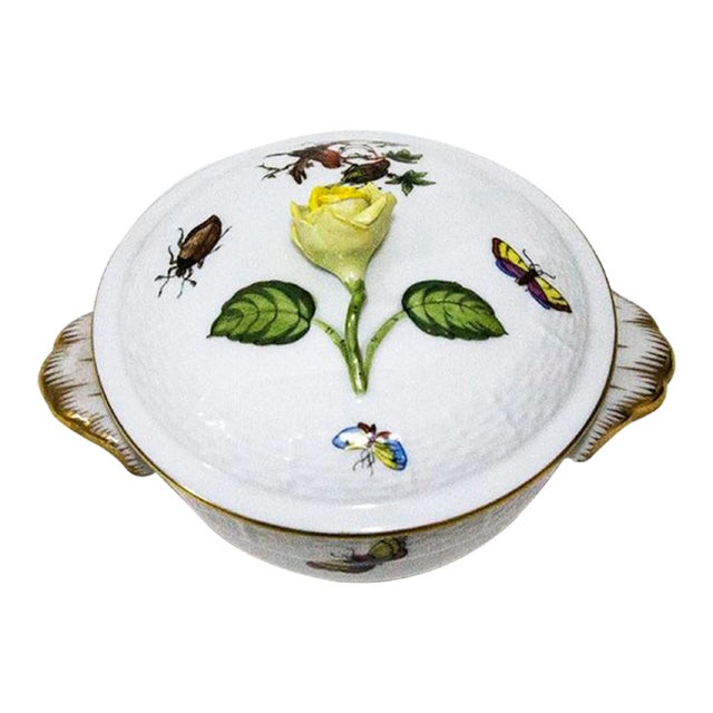 Herend Covered Sugar/Candy Dish - Made in Hungary For Sale