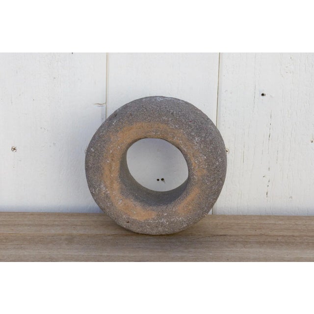 Handcrafted Gray Stone Bowl For Sale In Los Angeles - Image 6 of 9