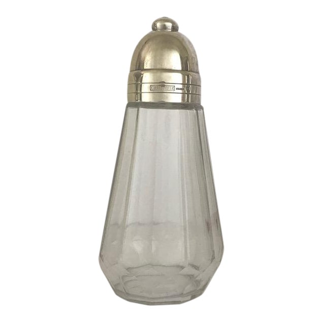 French Vintage Christofle Crystal And Silver Sugar Dispenser Chairish