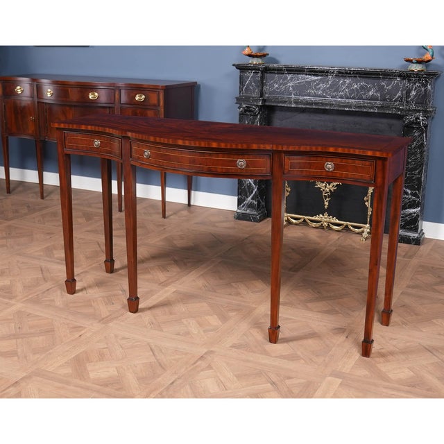 Three Drawer Mahogany Sideboard For Sale - Image 12 of 12