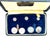 Contemporary Antique Larter M.G. Peters Signed Cufflink Jewelry Set with Fitted Box For Sale - Image 3 of 8