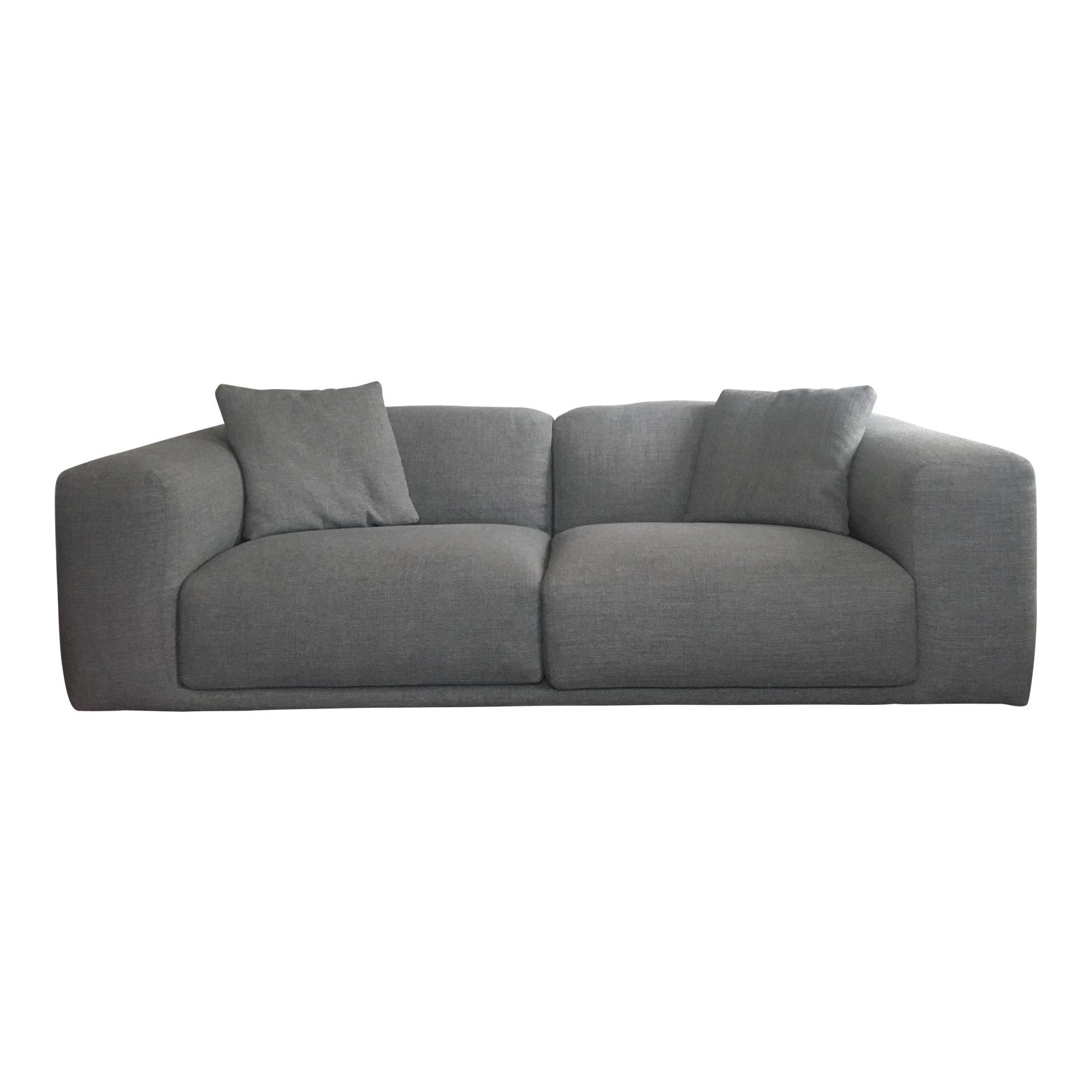 Italian Design Within Reach Grey Kelston Sofa Chairish