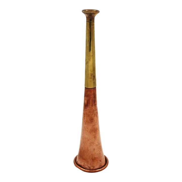 19th Century English Copper and Brass Fox Hunting Horn For Sale