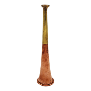 19th Century English Copper and Brass Fox Hunting Horn