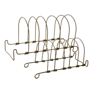 Pair Antique French Wire Mail Sort's/Unlacquered Finish