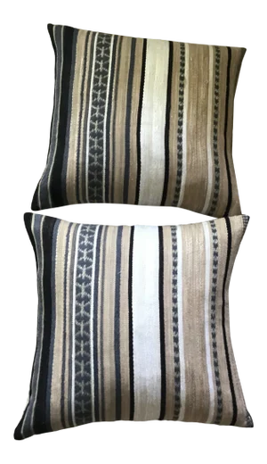 Serape Blanket Pillows Kravet Couture Fabric Serape Blanket Style Pillows - a Pair