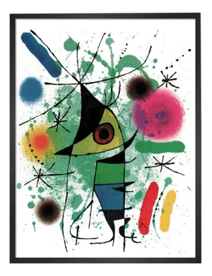 Joan Miro, The Singing Fish, 1967, Print, Framed
