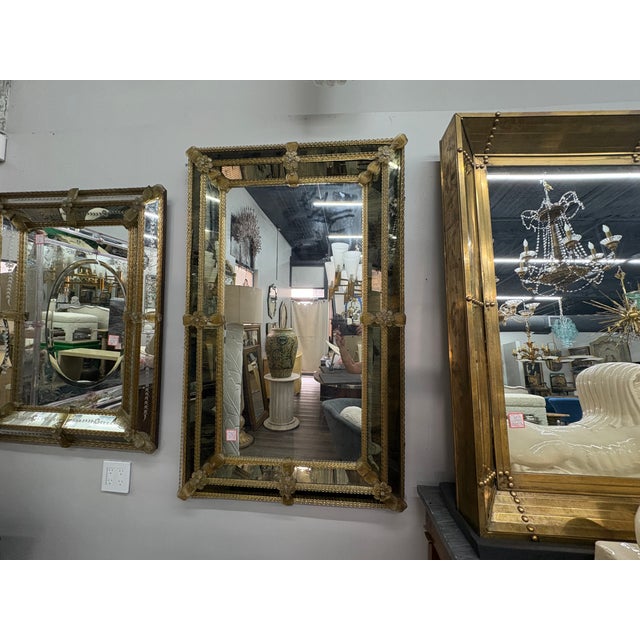 Baroque Style Venetian Mirror For Sale - Image 10 of 12
