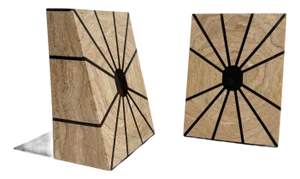 Art Deco Revival Stone Bookends
