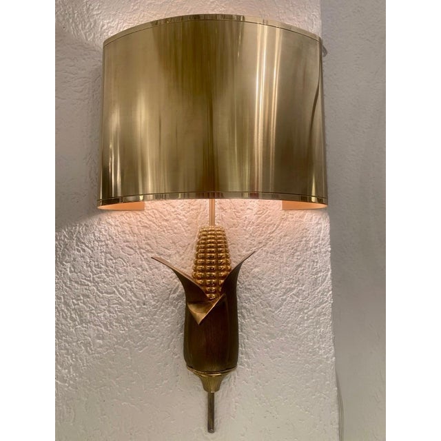 Neoclassical Brass and Bronze Wall Sconces from Maison Charles, 1970s, Set of 2 For Sale - Image 10 of 13