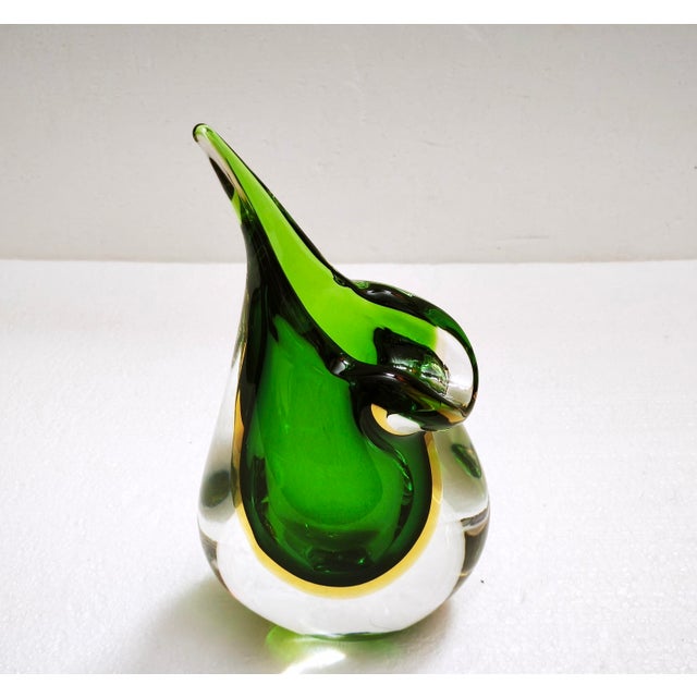 Large Murano Sommerso Teardrop Art Glass Vase from Cenedese, Italy, 1970s For Sale - Image 4 of 18