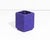 Mid-Century Modern West German Blue Fat Lava Cube Vase by Silberdistel For Sale - Image 3 of 7