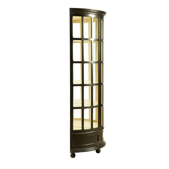 Transitional Franklin Telephone Booth-Style Wood Display Cabinet by Furniture Classics For Sale - Image 3 of 9