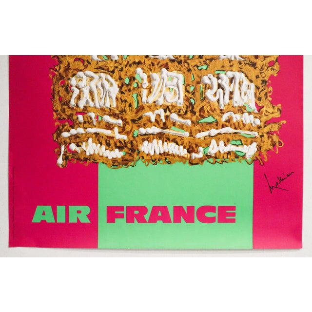 Date: 1968 Size: 23.5 x 42 inches Artist: Georges Mathieu About The Poster: Produced for Air France in 1968, this is one...