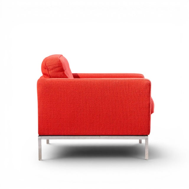 Florence Knoll Mid Century Relaxed Cube Club Lounge Chairs - Pair For Sale - Image 11 of 13