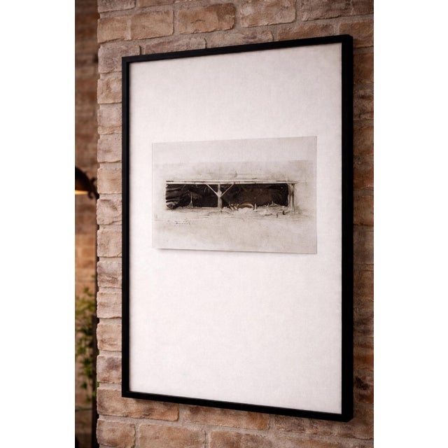 Mid 20th Century Outbuilding Studies From Kuerners — Wyeth Study Series, Set of Four Float Mounted Prints, Gallery Framed (20” X 30”) For Sale - Image 11 of 11