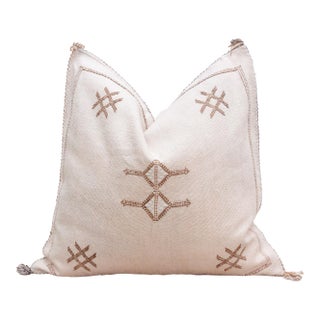 Fez Fog Large Silk Rug Pillow For Sale