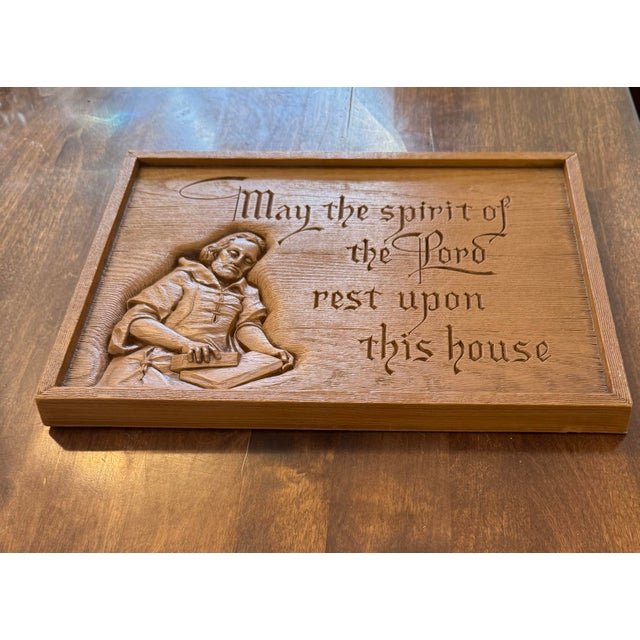 Traditional 1970s May the Spirit of the Lord Rest Upon This House Picture For Sale - Image 3 of 7