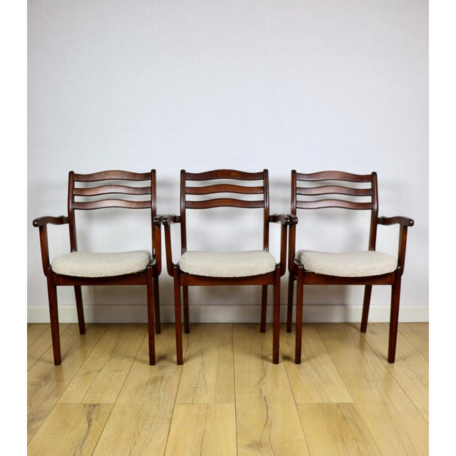 Vintage Office Chairs in Beige Boucle, 1970, Set of 3 For Sale - Image 14 of 14