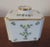 Traditional 18th Century Porcelain Tea Caddy, Sprig or Cornflower Pattern For Sale - Image 3 of 10