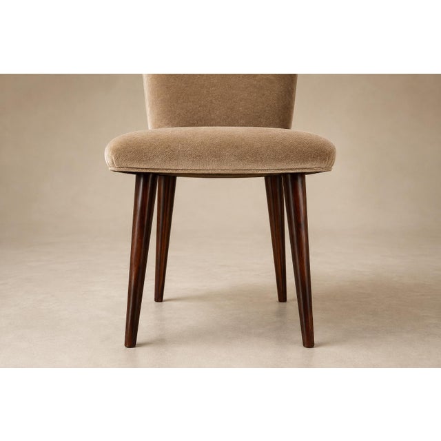 Set of 12 Brazilian Rosewood and Mohair Dining Chairs, Including Two Head Chairs, 1960s For Sale - Image 13 of 18