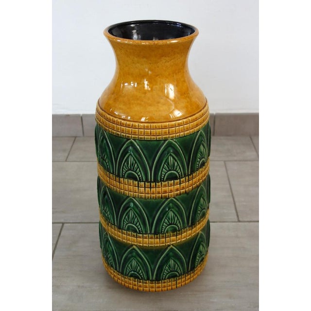 Large Ceramic Floor Vase, West Germany, 1960s For Sale - Image 4 of 9