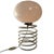 Space Age Design Table Lamp in Opaline Glass Mounted on a Spiral Base by Ingo Maurer for Honsel For Sale - Image 9 of 9
