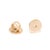 Dainty .16ctw Diamond Stud Earrings With Screw Backs, 18k Yellow Gold, Pair For Sale - Image 4 of 4