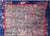 Navy Blue Antique Art Deco Rug in Soft Grey Field With Navy Blue and Red Border For Sale - Image 8 of 14