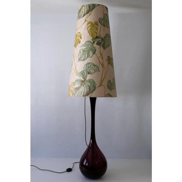 Large Mid-Century Swedish Floor Lamp by Arthur Percy for Gullaskruf, 1950s For Sale - Image 10 of 18